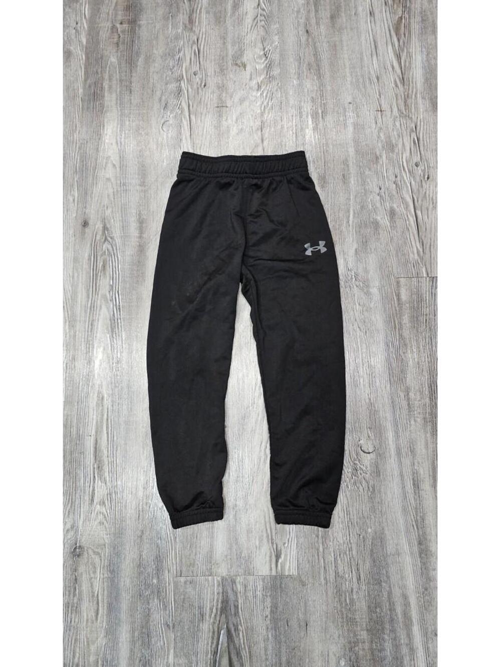 Under Armour Kids Black Joggers Size 4 Athletic Sweatpants Activewear